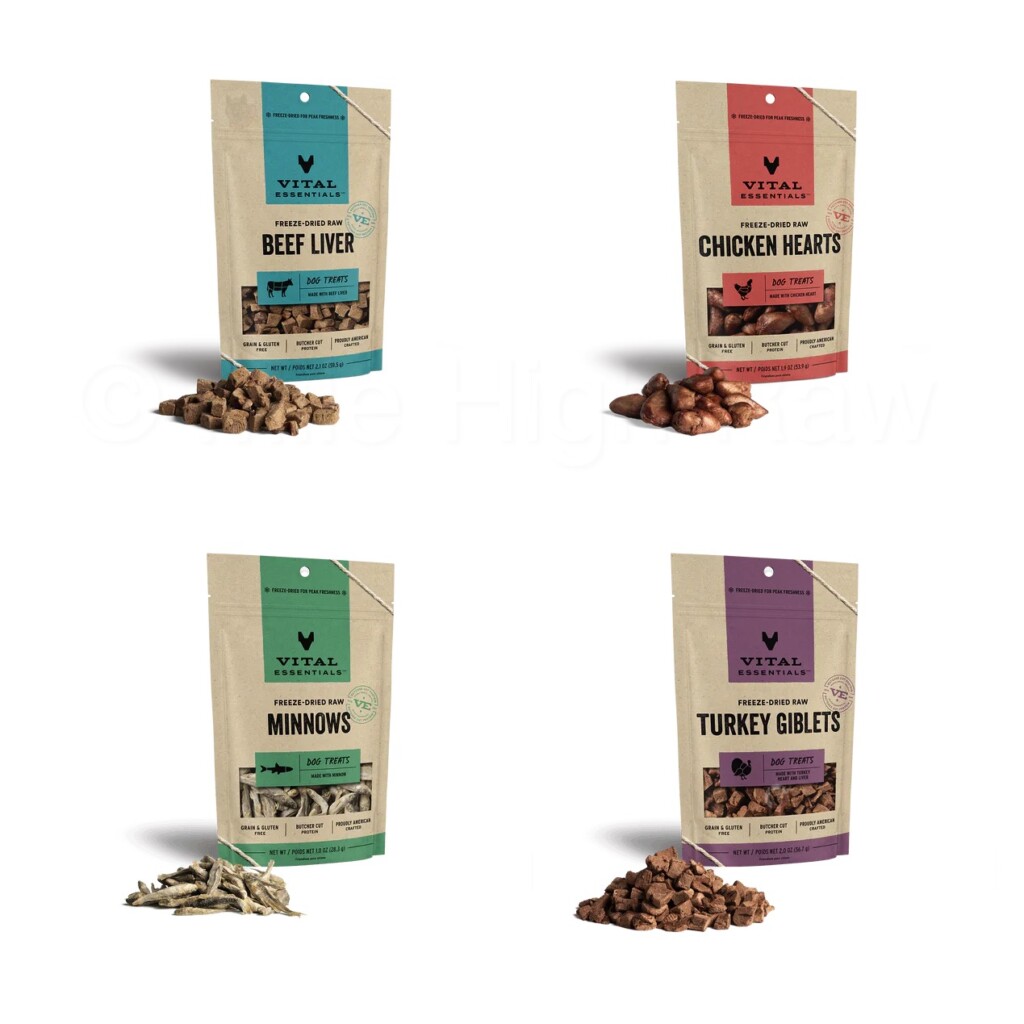 Vital Essentials Dog Treats Group of 4