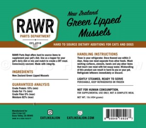 Rawr Green Lipped Mussels